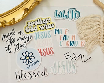 Christian | Sticker | Pack | Hydroflask | waterproof | glossy |