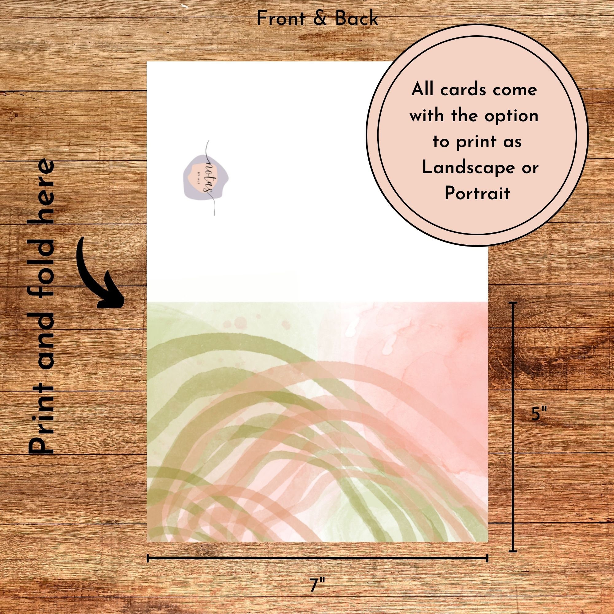 Blank Printable Card Abstract Design - Il Fullxfull.4208635993 Rda0 