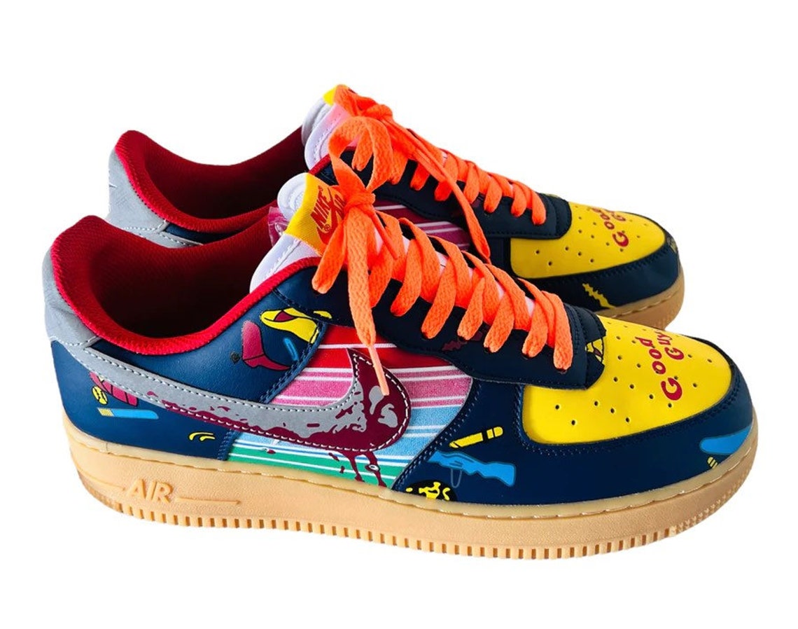 Childs Play Cartoon Custom Air Force 1 Halloween Special Etsy UK