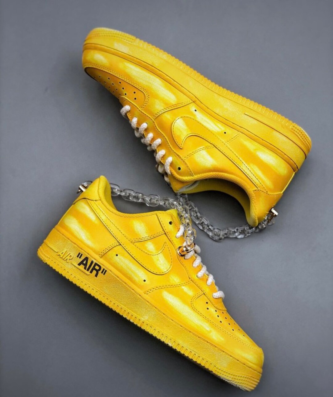 Custom Air Force 1 YELLOW Etsy