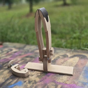 TALL Leather Stitching Pony with C-Clamp and Foot Plate – Wide Jaw Lacing Clamp – Leathercraft Tool