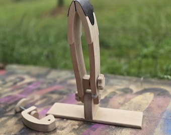 Tall Leather Stitching Pony with C-Clamp – Wide Jaw Leathercraft Tool