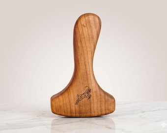 Houten patacabra voor Leathercraft – Edge Burnisher, Crease Press & Leather Slicker Tool