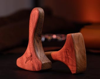 Wooden Patacabra for Leathercraft – Edge Burnisher, Crease Press & Leather Slicker Tool