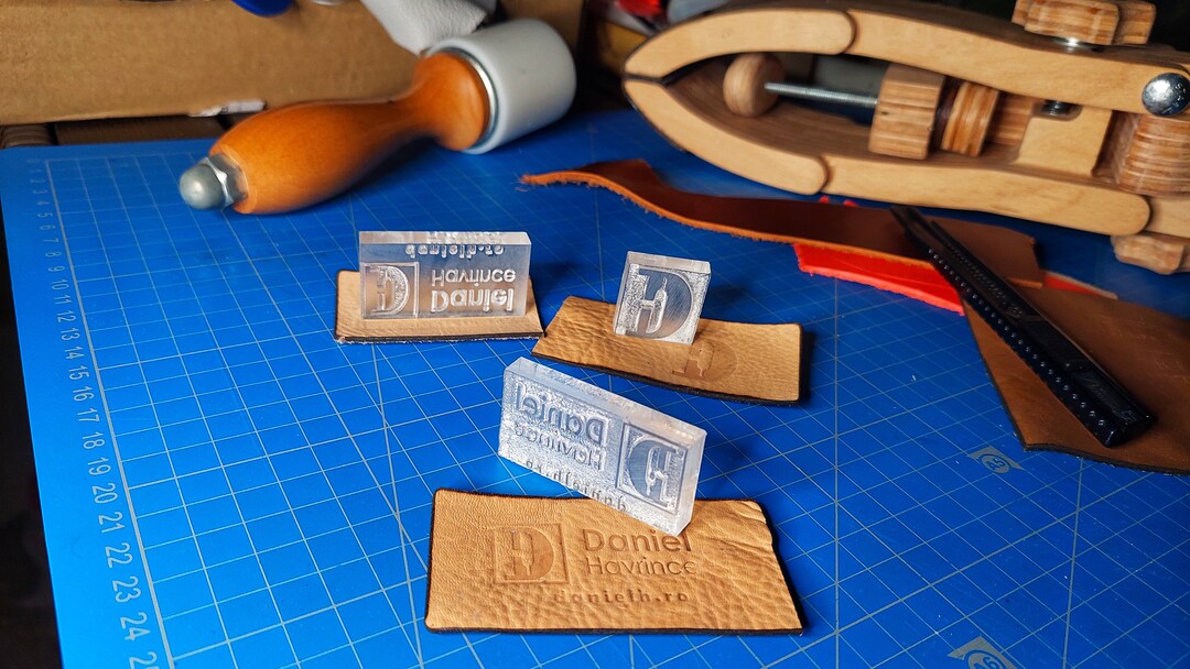 Custom Leather Stamp Clicker Stamp or Arbor Press Stamp Etsy