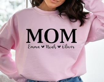 Personalized Mom PNG With Kids Names, Mama Coffee Mug, Shirts Png, Custom Gift For Mom Gifts, Mothers Day Gift For Mom, Digital Download