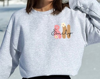 Personalized RN PNG: Nurse T-Shirt Design (Digital Download)