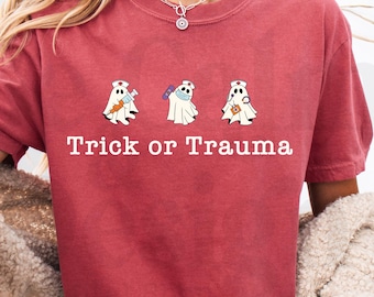 Ghost Nurse PNG: Spooky Halloween Design (Digital Download, 2 Files)