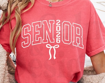 Customize Senior Year PNG, Senior 2026 Graduation, Bow Design (Digital Download)