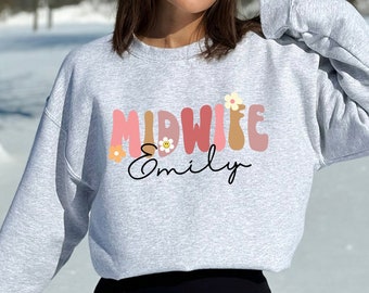 Personalized Midwife PNG, Custom T-Shirt Design (Digital Download)