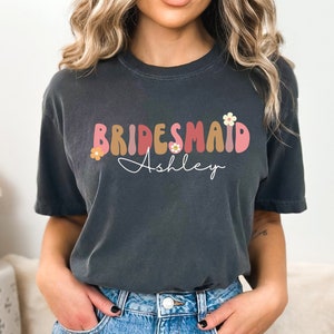 Personalized Bridesmaid PNG, Bachelorette Party Png, Custom Bridesmaid Tshirt Png, Bridesmaid Gifts, Custom Bridal Party Png