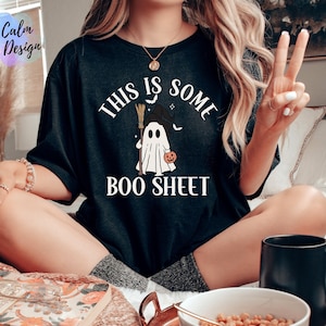 Zabawny Halloween PNG, Duch, Koszulka na Halloween, Pliki arkusza Boo dla Cricut png, Pliki cięcia na Halloween, Uzyskaj upiorny wygląd, to jest arkusz Boo PNG
