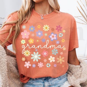 Mothers Day PNG, Grandma PNG, Grandma Flowers PNG, Flower Png, Mothers Day Png, Mama Png, Mom Life Png, Floral Grandma Png