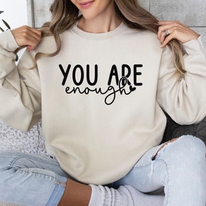 You Are Enough PNG, Inspirational Png, Positive Quote Png, Mental Health Png, Positive Png, Motivational Png, Self Love Png