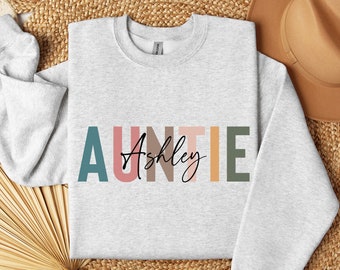 Custom Auntie Name PNG, Personalized Aunt Gift (Digital Download)