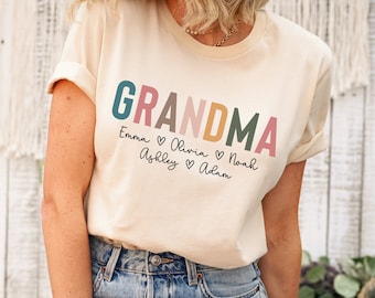 Personalized Grandma PNG, Grandkids Names, Grammy Coffee Mug Design (Digital Download)