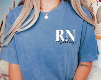 Personalized RN PNG File, Nurse Gift, Healthcare Design (Digital Download)
