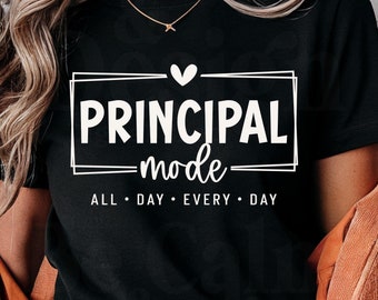 Schulleiter-Modus PNG, Schulleiter-Shirt-Design (digitaler Download)