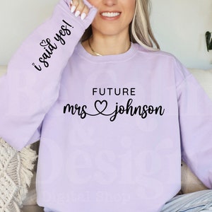 Personlig framtida fru PNG, brudfruskjortadesign (digital nedladdning)