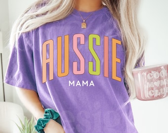 Aussie Mama Dog Mom PNG, Australian Shepherd (Digital Download)
