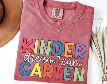 Kindergarten Teacher Dream Team PNG, Sublimation Design (Digital Download)