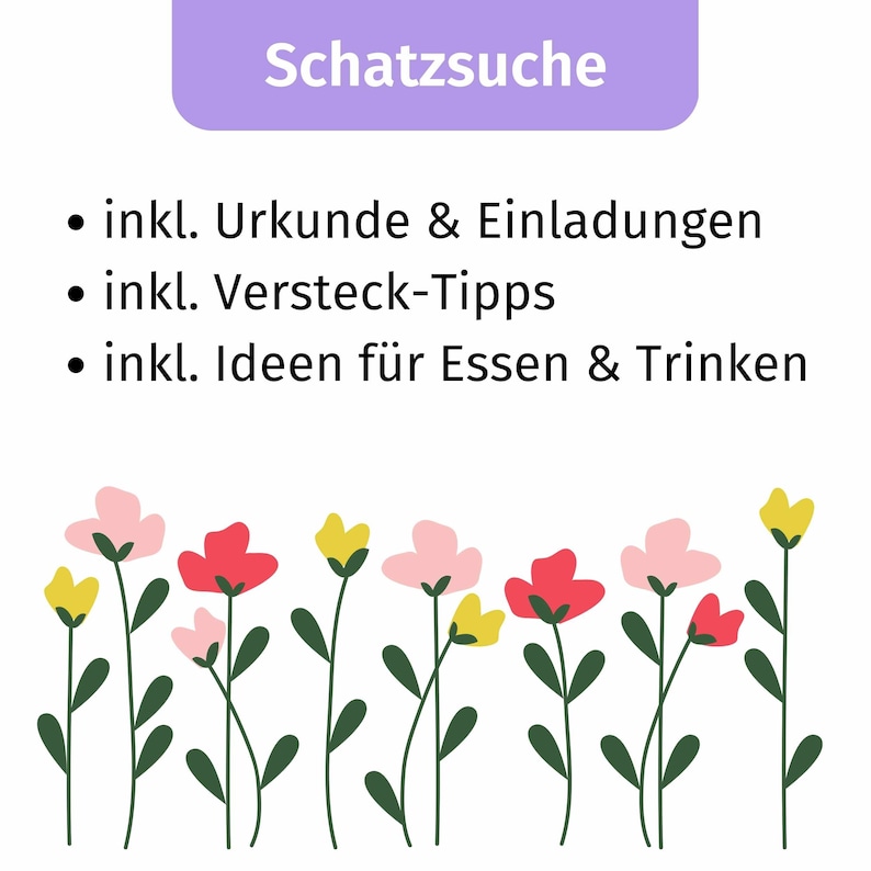 Schatzsuche Kindergeburtstag Frühling Schatzsuche Kindergarten Schatzsuche Grundschule Schatzsuche Schulbeginn Geschenk Bild 6