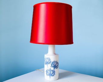 XL Fog and Morup Table Lamp, Thistle, Danish Design, Kaj Lange for Royal Copenhagen, 1960s.