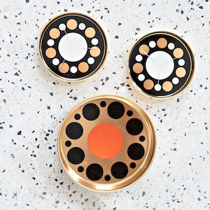 Set Untersetzer von Conny Brozek für Laurits Lønborg, dänisches Design, Mid Century Modern, 1970er Jahre