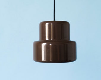 Poker Mini Pendant in Brown by Jo Hammerborg for Fog & Morup, 1960s