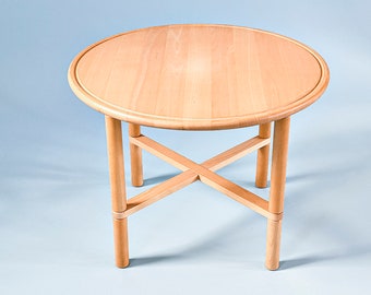 Opus Beech Side Table, Nissen og Gehl, Haslev Møbelsnedkeri, Danish Design, Scandinavian Minimalism, 80s