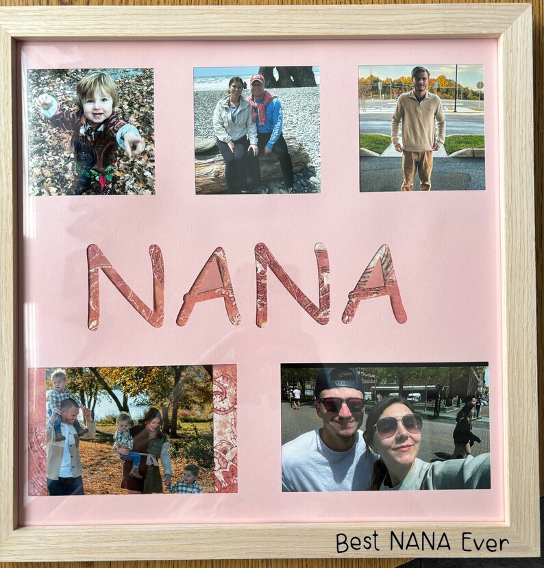 Custom Nana Photo Collage Nana Birthday Gift Mom, Gigi, Grandma Gift