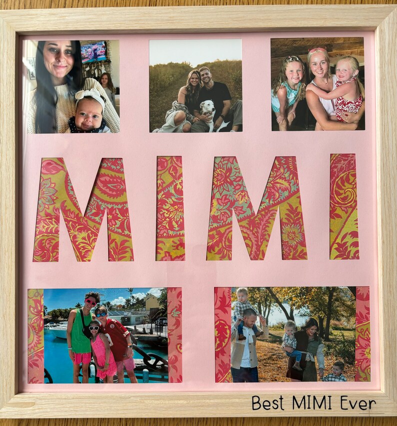 Custom Nana Photo Collage Nana Birthday Gift Mom, Gigi, Grandma Gift