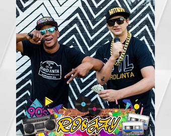 90s theme 360 Photo Booth Overlays Photobooth Filter Template  Overlay for Touchpix, Dzentech, etc