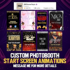 Custom Photo Booth Start Screen Animation | 360 Photo Booth Intro Video | TouchPix, OrcaVue, Snappic, LumaBooth