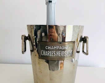 Art Deco Charles Heidsieck champagnekoeler verzilverd