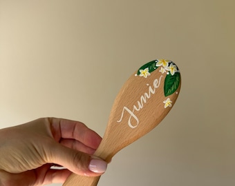 Hand-Painted Small Hairbrush