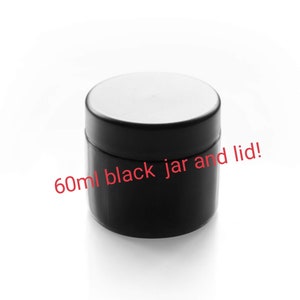 10/20 black 60ml/3.5g glass jar with child resistant lid