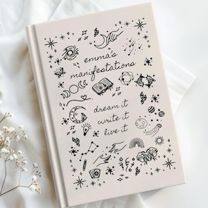 Dream it. Write it. Live it. A blank manifestation journal for law of attraction, affirmations, intention setting, and daily mindset growth.