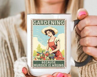 Funny Gardening Mug Gift For Gardener Plant Lover Mug Dirty Hoe Happy Hoe Garden Lover Hoeing Aint Easy Christmas present for gardener Mom