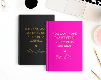 Teacher Journal, Thank You Gift for Teacher, End of Year Teacher Appreciation, Keepsake Journal, Teacher Notebook, Memory Book, Teacher Gift