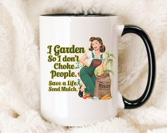 Funny Gardening Mug Gift For Gardener Plant Lover Mug Dirty Hoe Happy Hoe Garden Lover Hoeing Aint Easy Christmas present for gardener Mom