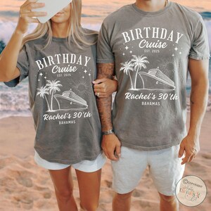 Custom Comfort Colors Cruise Shirt, Birthday Cruise Tee, Girls Trip, Personalized Cruise Shirts, Custom family Cruise Shirt, Couples Cruise