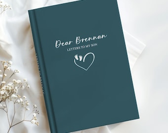 Personalized Letters To My Son Journal - Baby Boy Keepsake Book