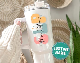 Custom SLP A Good Day To Help Humans Communicate Tumbler Gift, SLP 40 oz Tumbler, SLP Gifts, Speech Language Pathologist Cup,  Gift For slp