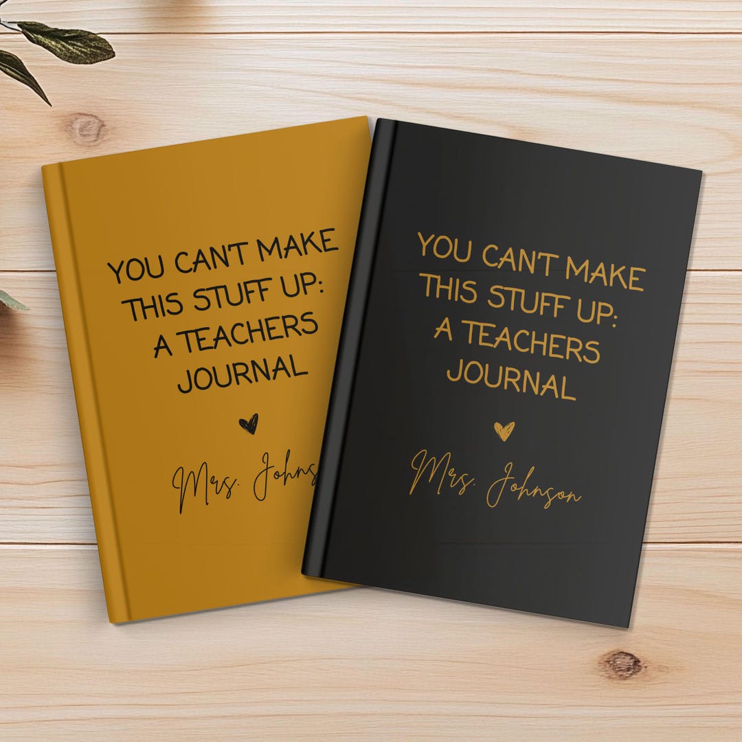 Teacher Journal, Thank You Gift for Teacher, End of Year Teacher ...