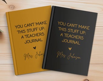 Teacher Journal, Thank You Gift for Teacher, End of Year Teacher Appreciation, Keepsake Journal, Teacher Notebook, Memory Book, Teacher Gift
