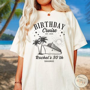 Custom Comfort Colors Cruise Shirt, Birthday Cruise Tee, Girls Trip, Personalized Cruise Shirts, Custom family Cruise Shirt, Couples Cruise