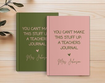 Teacher Journal, Thank You Gift for Teacher, End of Year Teacher Appreciation, Keepsake Journal, Teacher Notebook, Memory Book, Teacher Gift