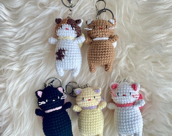 Crochet Kitten Cat Keychain/Charm
