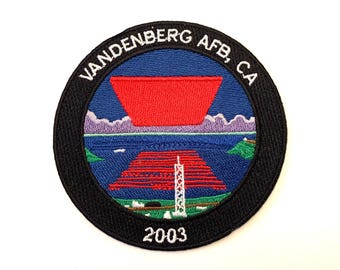 Vandenberg Air Force Base UFO Iron-On Patch